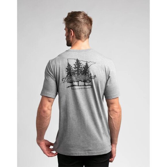 Travis Mathew “DONTCHA KNOW” MINNESOTA TEE T- Shirt Mens Size Large Gray - Picture 1 of 7